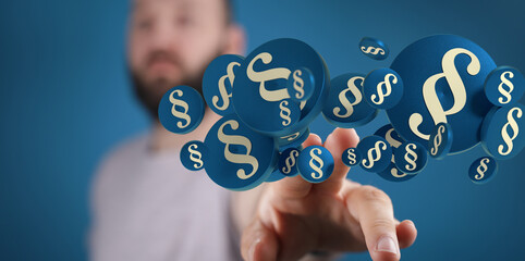 Paragraf und Paragraphen als Panorama