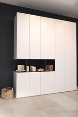 Large white wardrobe