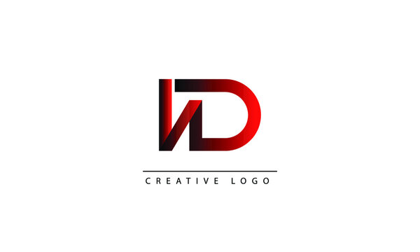 ND HD Abstract initial monogram letter alphabet logo design
