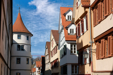 Fototapeta na wymiar Tübingen Altstadtszene