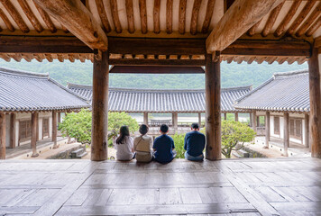 UNESCO World Heritage Byeongsanseowon Confucian Academy in Andong, South Korea.