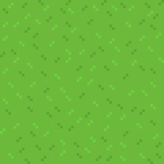 Grass texture pixel art. Vector picture.
