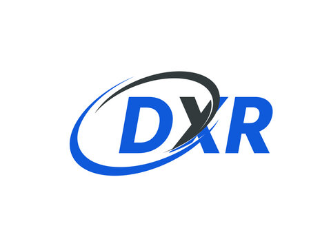 DXR letter creative modern elegant swoosh logo design