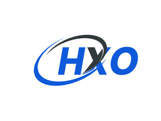 HXO letter creative modern elegant swoosh logo design