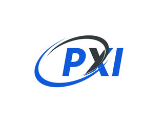 Obraz premium PXI letter creative modern elegant swoosh logo design