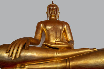 Golden Buddha statue at Wat Pho Temple in Bangkok