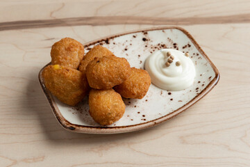Croquetas de pollo con queso