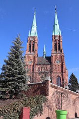 Obraz premium Minor basilica in the town of Rybnik