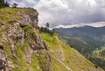 Fototapeta na wymiar Nosal mountain in Kuznice near Zakopane. Poland