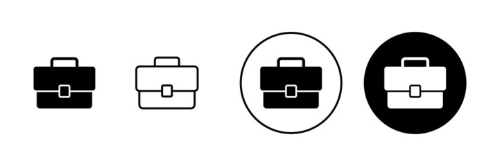 Briefcase icons set. suitcase sign and symbol. luggage symbol.