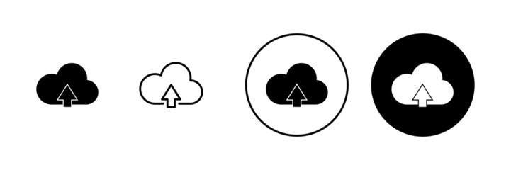 Cloud icons set. cloud sign and symbol