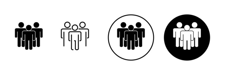 people icons set. person sign and symbol. User Icon vector