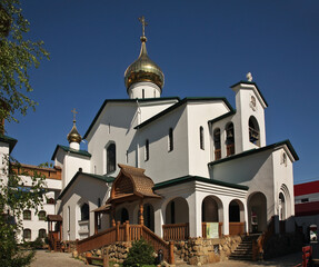Fototapeta na wymiar Church of Seraphim of Sarov in Anapa. Krasnodar Krai. Russia