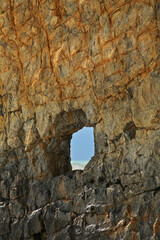 Sail rock in Praskoveevka near Gelendzhik. Krasnodar Krai. Russia