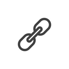 Chain, link line icon