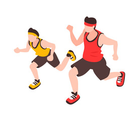 Dad Running Challenge Composition