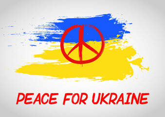 Stop war! world peace! vector illustration with peaceful inscription Vector illustration