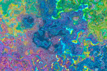Abstract multicolored glowing marble background.