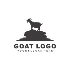 goat logo concept design template or vector illustration