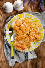 Fried chicken breast.