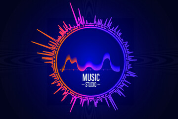 Music studio logo