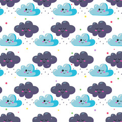 Clouds pattern design background template