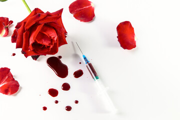 Image with a red rose