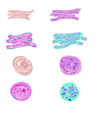 Abstract background with watercolor spots of pink, beige and turquoise. Can be used for web design, banners, posters, postcards.