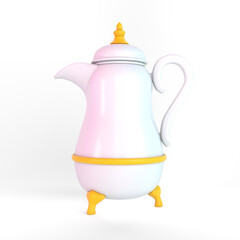 Cartoon Arabic Coffee Pot