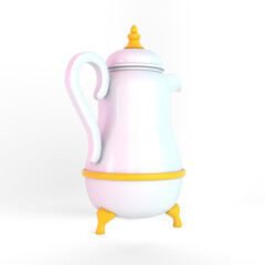 Cartoon Arabic Coffee Pot
