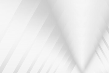 Abstract white and gray color, modern design background with geometric shape. Vector illustration.
