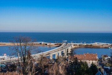 Bridge to Sandy Hook, Highlands, New Jersey, USA