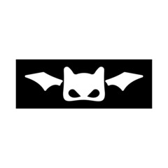 bat vector icon logo template