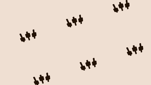 animation of spinning box plot icon on light pastel background