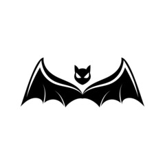 bat vector icon logo template