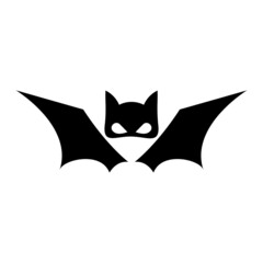 bat vector icon logo template