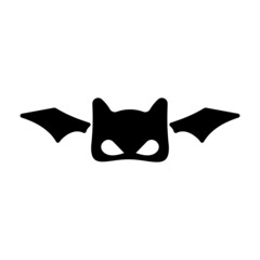 bat vector icon logo template