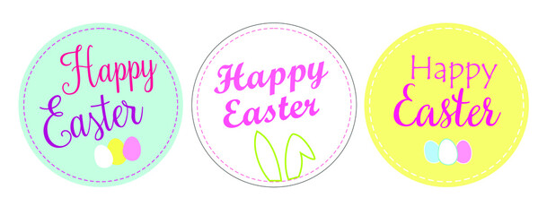 happy Easter. seamless easter background. fashionable black vector background with egg silhouette and Easter greetings. bright elements on a black background
set of eggs