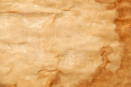 Background of crumpled stained paper