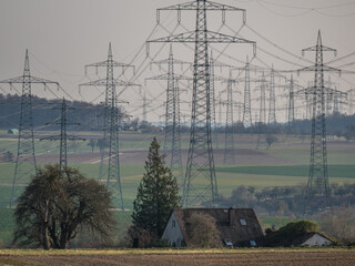 Stromasten einer Hochspannungsleitung