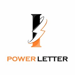Power letter or electric letter logo design template illustration. suitable for branding, media, website, label, electrician, company, tool, digital, energy, connection, symbol etc. there is font i