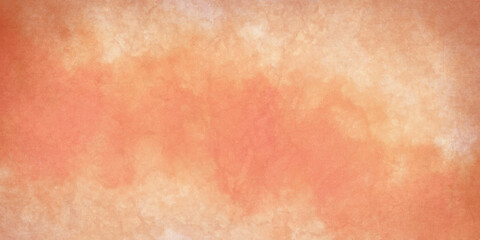 Background with watercolor Orange autumn background texture, warm marbled vintage peach and coral fall colors for thanksgiving.