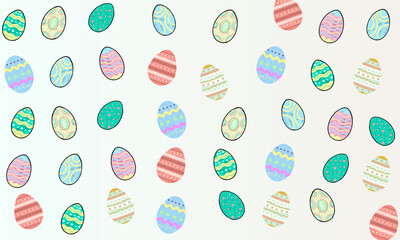 seamless easter background, with irregular egg pattern