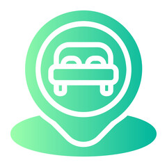 hotel gradient icon