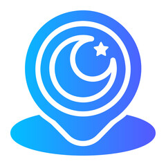 mosque gradient icon