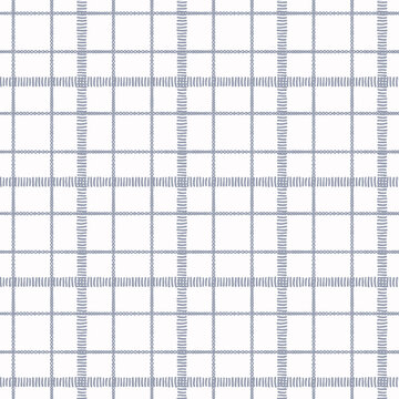 Farmhouse Seamless Check Vector Pattern. Gingham Baby Color Checker Background. Woven Tweed All Over Print. 