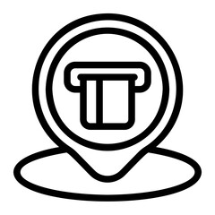atm line icon