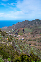 View on Los Pedregales mountain, Rural de Teno park on Tenerife, Canary islands, Spain