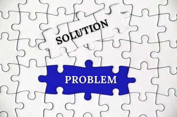Text on missing jigsaw puzzle - Solution and problem