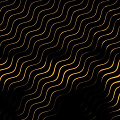 futuristic 3D illustration to far distant vanishing point diminishing perspective halftone green on black